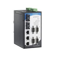 NPort S8455I-SS-SC-T ، خادم الجهاز ، 4 RS-232/422/485 ، 3 10 / 100M Ethernet ، 2100M SM Fiber Ports SC ، 15 KV ESD ، 12-48 VDC ، -40 إلى 75C