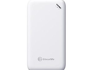 راوتر GlocalMe UPP 4G LTE Mobile Hotspot WiFi ، متوفر في أكثر من 140 دولة ، لا يتطلب بطاقة SIM ، لا توجد رسوم تجوال ، نقطة اتصال دولية محمولة ، مع التحديد التلقائي للشبكة المحلية الذكية (أبيض)
