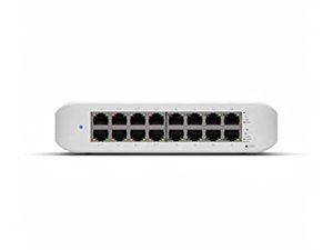 يوبيكويتي UniFi Switch Lite 16 PoE | محول جيجابت 16 منفذًا مع 8 منافذ PoE + 802.3at (USW-Lite-16-PoE)