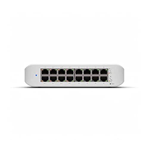 يوبيكويتي UniFi Switch Lite 16 PoE | محول جيجابت 16 منفذًا مع 8 منافذ PoE + 802.3at (USW-Lite-16-PoE) يوبيكويتي UniFi Switch Lite 16 PoE | محول جيجابت 16 منفذًا مع 8 منافذ PoE + 802.3at (USW-Lite-16-PoE)