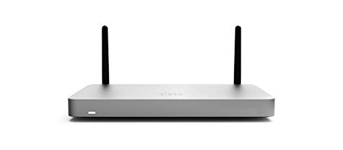 جهاز الأمان Cisco Meraki MX67W المُدار عبر السحابة | MX67W-HW | سرعة نقل 450 ميجابت في الثانية | جدار الحماية وجهاز DHCP جهاز الأمان Cisco Meraki MX67W المُدار عبر السحابة | MX67W-HW | سرعة نقل 450 ميجابت في الثانية | جدار الحماية وجهاز DHCP