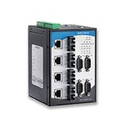 NPort S8458-4S-SC-T ، خادم الجهاز ، 4 منافذ RS-232/422/485 ، 4 منافذ إيثرنت 10 / 100M ، 4 منافذ ألياف SM 100M مع موصل SC ، 12-48VDC ، -40 إلى 85 أوم