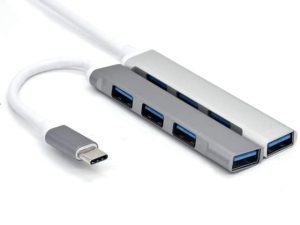USB C Hub Mini Portable 4 in 1 USB C to USB Adapter Hub للسيارات USB من النوع C محول متعدد المنافذ أجهزة الكمبيوتر المتوافقة MacBook Air iPad Pro XPS والمزيد من أجهزة USB C