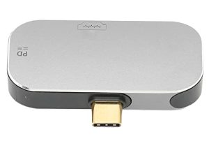 منفذ شحن PD للتوسيع ، منفذ بيانات أنثى USB C 3 في 1 يدعم جميع أجهزة إخراج الفيديو من النوع C المناسبة للمنزل والمكتب والمؤتمرات وما إلى ذلك.