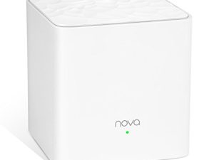 نظام Tenda Nova Mesh WiFi (MW3) - حتى 2000 قدم مربع. تغطية منزلية كاملة ، تحل محل موجه WiFi وموسع ، وحدة إضافية واحدة تتصل ببساطة بشبكة Nova Mesh WiFi الحالية عبر التطبيق ، حزمة واحدة
