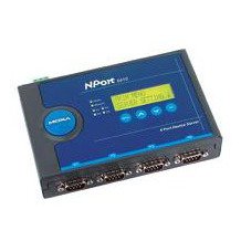 MOXA NPort 5450-T 4-Port RS-232/422/485 Ethernet Serial Device Server ، -40 إلى 75C op Temp ، Moxa 4-Port RS-232/422/485 to Ethernet 10/100 Device Server مع شاشة LCD