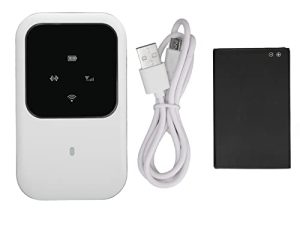 Vikye Unlocked Mobile WiFi Hotspot ، راوتر 4G عالي السرعة مدرج ، سرعة تنزيل تصل إلى 150 ميجابت في الثانية ، ما يصل إلى 10 أجهزة اتصال WiFi ، توصيل بطاقة نحيفة