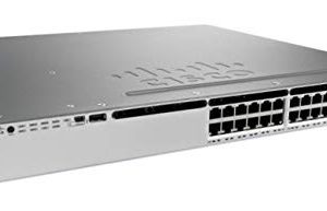 جهاز شبكات Cisco WS-C3850-24T-E Catalyst 3850 24 منفذ بيانات IP للشبكات
