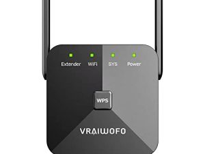 Vraiwofo 2022 Release WiFi Extender Range Booster - WiFi Repeater يغطي ما يصل إلى 9200 قدم² و 45 جهازًا ، مضخم نطاق الإنترنت للمنزل والخارج ، مع منفذ إيثرنت ووضع AP