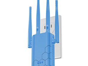 معزز إشارة موسع WiFi 2022 ، معزز إنترنت طويل المدى حتى 8500 قدمًا مربعًا و 42 جهازًا للمنزل والمكتب ، مضخم إشارة لاسلكي مع منفذ إيثرنت ووضع AP ، إعداد سهل بلمسة واحدة