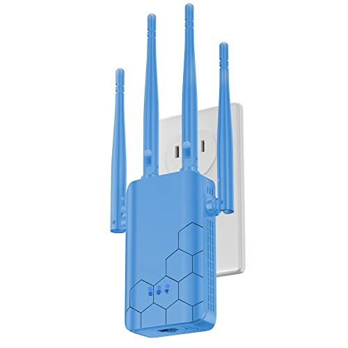 معزز إشارة موسع WiFi 2022 ، معزز إنترنت طويل المدى حتى 8500 قدمًا مربعًا و 42 جهازًا للمنزل والمكتب ، مضخم إشارة لاسلكي مع منفذ إيثرنت ووضع AP ، إعداد سهل بلمسة واحدة معزز إشارة موسع WiFi 2022 ، معزز إنترنت طويل المدى حتى 8500 قدمًا مربعًا و 42 جهازًا للمنزل والمكتب ، مضخم إشارة لاسلكي مع منفذ إيثرنت ووضع AP ، إعداد سهل بلمسة واحدة