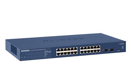 NETGEAR 26-Port Gigabit Ethernet Smart Switch (GS724Tv4) - مُدار ، مع 24 x 1G ، 2 x 1G SFP ، سطح المكتب أو حامل الرف ، وحماية محدودة مدى الحياة NETGEAR 26-Port Gigabit Ethernet Smart Switch (GS724Tv4) - مُدار ، مع 24 x 1G ، 2 x 1G SFP ، سطح المكتب أو حامل الرف ، وحماية محدودة مدى الحياة