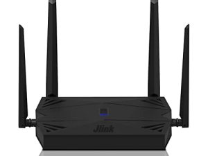 راوتر Jlink WiFi 6 - 5 جيجا هرتز 1.8 جيجا بايت في الثانية راوتر لاسلكي ذكي AX1800 ، راوتر 8-Stream 8K للكمبيوتر المنزلي والألعاب ، راوتر جيجابت ثنائي النطاق حتى 1700 قدم مربع ، TWT ، WPA3 ، 128 جهازًا