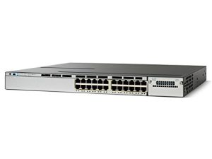 جهاز شبكات Cisco WS-C3750X-24U-E Cat 3750X 24 Port Upoe IP Serving Networking