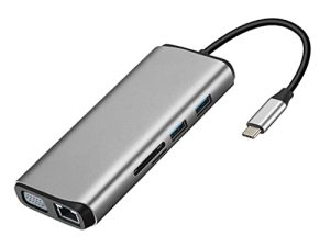 ZLXDP 11 in 1 USB C HUB ، محطة إرساء ، محول متعدد المنافذ من النوع C لجهاز Pro / Air / iMac Type C
