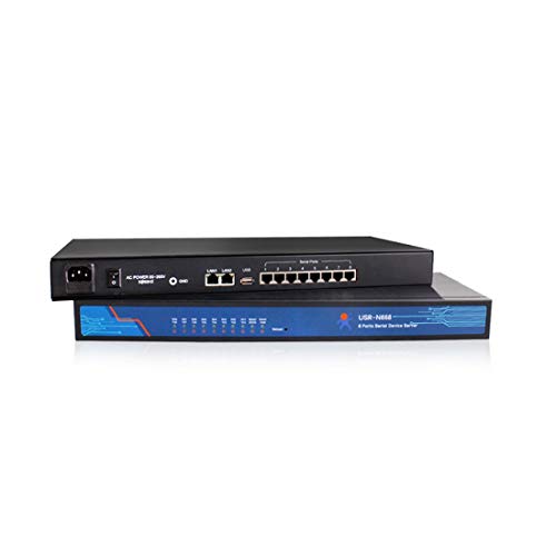 USR-N668 8 منافذ تسلسلية جهاز RS232 / RS485 / RS422 وحدة محولات تسلسلية إلى إيثرنت تدعم خادم TCP / عميل UDP USR-N668 8 منافذ تسلسلية جهاز RS232 / RS485 / RS422 وحدة محولات تسلسلية إلى إيثرنت تدعم خادم TCP / عميل UDP