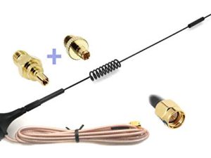 مجموعة عالمية من هوائي 3G 4G LTE ثنائي القطب واسع النطاق 7dBi 698-2700Mhz Omni Directional GSM على قاعدة مغناطيسية RG316 3ft / 0.9m كبل منخفض الخسارة مع SMA أنثى إلى TS-9 و CRC9 لأي أجهزة مثل Verizon