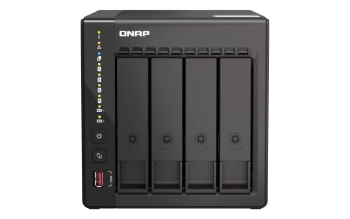 QNAP TS-453E-8G-US 4 Bay سطح مكتب NAS عالي الأداء مع معالج Intel Celeron رباعي النواة وذاكرة وصول عشوائي DDR4 سعة 8 جيجابايت و 2.5 جيجابت إيثرنت (2.5 ج / 1 ج / 100 م) اتصال شبكة (بدون أقراص) QNAP TS-453E-8G-US 4 Bay سطح مكتب NAS عالي الأداء مع معالج Intel Celeron رباعي النواة وذاكرة وصول عشوائي DDR4 سعة 8 جيجابايت و 2.5 جيجابت إيثرنت (2.5 ج / 1 ج / 100 م) اتصال شبكة (بدون أقراص)
