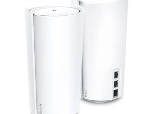 TP-Link Deco Mesh WiFi AXE11000 Tri-Band WiFi 6E Mesh Network System (Deco XE200) - يحل محل جهاز توجيه وموسع الإنترنت اللاسلكي ، منفذ إيثرنت 10 جيجابت في الثانية ، متوافق مع Alexa ، 2 عبوة