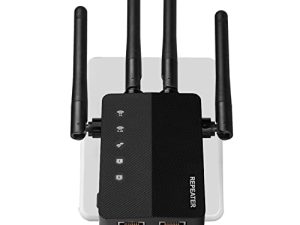 [2022 الأحدث] موسع WiFi - معزز نطاق إشارة لاسلكي يصل إلى 8500 قدم مربع للمنزل ومكرر الإنترنت ومضخم الإشارة مع منفذ إيثرنت - إعداد 1-مفتاح ، 5 أوضاع ، توصيل ما يصل إلى 40 جهازًا.
