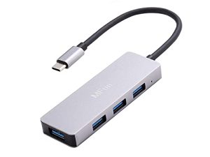 USB C Hub ، MFun USB C إلى USB 3.0 Hub مع 4 منافذ USB محول ألومنيوم متوافق مع أجهزة الكمبيوتر المحمولة USB C والأجهزة الأخرى من النوع C
