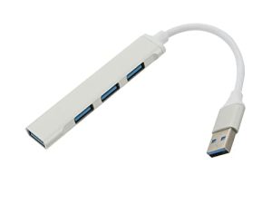 Mobestech 1 قطعة فاصل سبائك عالية متعدد الوظائف نقل الكمبيوتر المحمول منفذ فضي مفيد USB محمول من الألومنيوم لبيانات الكمبيوتر متعدد المنافذ تمديد C نوع دونغل محول محور توسيع المكتب