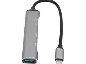 محول متعدد المنافذ 5 في 1 USB C Hub ، 2 منفذ USB2.0 ، منفذ USB3.0 ، منفذ بطاقة ذاكرة ، منفذ بطاقة تخزين ، محطة إرساء من النوع C لأجهزة الكمبيوتر المحمول والكمبيوتر الشخصي ، جهاز إلكتروني من النوع C