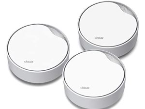 TP-Link Deco AX3000 PoE Mesh WiFi (Deco X50-PoE) ، شبكة WiFi 6 قابلة للتثبيت على السقف / الحائط ، استبدال موجه WiFi ، نقطة وصول وموسع نطاق ، PoE-Powered ، 2 منافذ PoE (1 x 2.5G ، 1 x Gigabit )، 3 عبوات