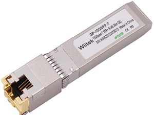 Wiitek SFP + to RJ45 Copper Modules ، 10GBase-T Transceiver متوافق مع Dell Force 10 وغيرها GP-10GSFP-T (Cat 6a / 7 أو أفضل ، 30 مترًا)