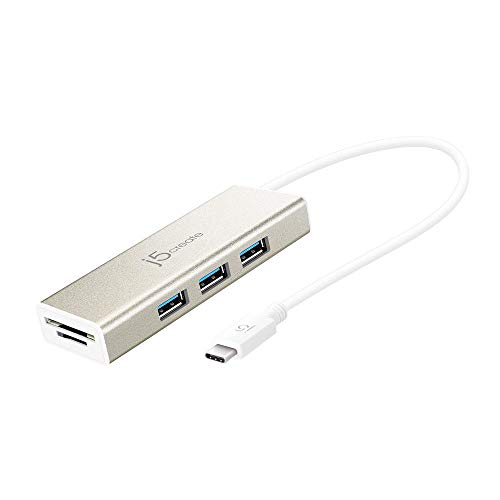 منفذ j5create USB 3.1 من النوع C مع قارئ بطاقات SD / Micro SD JCH347 محول دونجل مع 3 منافذ USB 3.1 / 3.0 / 2.0 ، لأجهزة Chromebook / MacBook / والمزيد من أجهزة USB من النوع C منفذ j5create USB 3.1 من النوع C مع قارئ بطاقات SD / Micro SD JCH347 محول دونجل مع 3 منافذ USB 3.1 / 3.0 / 2.0 ، لأجهزة Chromebook / MacBook / والمزيد من أجهزة USB من النوع C