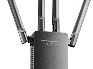 أحدث معزز إشارة موسع WiFi للمنزل ، تغطية طويلة تصل إلى 5000 قدم مربع و 35 جهازًا ، مكرر إنترنت لاسلكي ، مضخم صوت عن بعد مع منفذ إيثرنت ، نقطة وصول ، إعداد بنقرة واحدة ، 5 أوضاع عمل