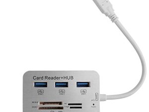 موزع USB C ، محول USB من النوع C ، موزع 7 في 1 مع 3 منافذ USB 3.0 ، توصيل الطاقة ، قارئ بطاقات Micro SD لأجهزة MacBook Pro ، Chromebook ، Dell XPS ، المزيد من أجهزة USB C