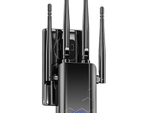موسع شبكة WiFi 2023 ، معزز إشارة Wi Fi للأغطية المنزلية حتى 10000 قدم مربع وأكثر من 45 جهازًا ، موسعات نطاق الإنترنت ومضخم الإشارة مع منفذ إيثرنت ، إعداد سهل