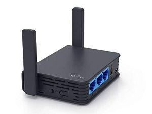 GL.iNet GL-AR750S-Ext (Slate) Gigabit Travel AC VPN Router ، 300Mbps (2.4GHz) + 433Mbps (5GHz) Wi-Fi ، 128MB RAM ، دعم MicroSD ، جسر مكرر ، OpenWrt / LEDE مثبت مسبقًا ، Cloudflare DNS