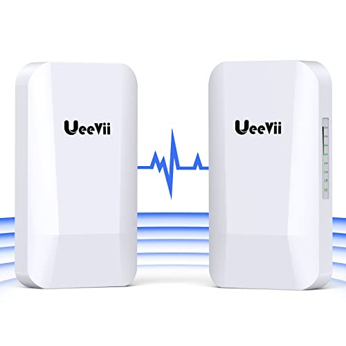 Ueevii 2.4G جسر لاسلكي ، جسر إنترنت خارجي من نقطة إلى نقطة مع هوائي اتجاهي 12 ديسيبل ، مسافة عمل 1640 قدمًا ، محول POE 24 فولت ، إنترنت ممتد إلى المبنى التالي ، عبوتان Ueevii 2.4G جسر لاسلكي ، جسر إنترنت خارجي من نقطة إلى نقطة مع هوائي اتجاهي 12 ديسيبل ، مسافة عمل 1640 قدمًا ، محول POE 24 فولت ، إنترنت ممتد إلى المبنى التالي ، عبوتان
