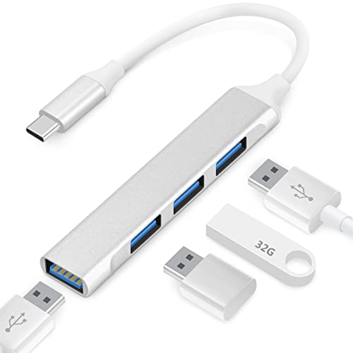 Teryeefi USB C to USB 3.0 Hub ، محور محول رفيع وخفيف الوزن من النوع C إلى USB 3.0 مع 4 منافذ USB 3.0 ، محور Thunderbolt 3 إلى متعدد المنافذ USB 3.0 لأجهزة MacBook Pro / Air iPad Pro والأجهزة الأخرى ، فضي Teryeefi USB C to USB 3.0 Hub ، محور محول رفيع وخفيف الوزن من النوع C إلى USB 3.0 مع 4 منافذ USB 3.0 ، محور Thunderbolt 3 إلى متعدد المنافذ USB 3.0 لأجهزة MacBook Pro / Air iPad Pro والأجهزة الأخرى ، فضي