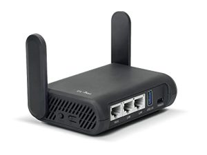 GL.iNet GL-A1300 (Slate Plus) موجه السفر اللاسلكي VPN المشفر - سهل الإعداد والاتصال بشبكة WiFi والفندق والمدخل الأسير وربط الهاتف وموسع النطاق ونقطة التقييم وحجم الجيب ومفتوح المصدر و NAS