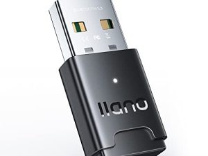 llano USB Bluetooth Adapter for PC 5.3 ، [Windows 11/10 / 8.1 بدون سائق] Bluetooth Dongle للكمبيوتر / سطح المكتب / الكمبيوتر المحمول / لوحة المفاتيح / الماوس / مكبرات الصوت / الطابعة / وحدة تحكم الألعاب التوصيل والتشغيل