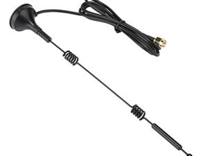 2.4 / 5GHZ WiFi Antenna SMA 12dBi High Gain Dual Band Omnidirectional Antenna with Magnetic Suction Base لمعظم أجهزة راوتر WiFi (10 أمتار)