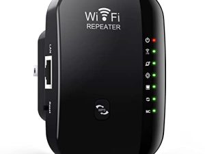 موسع واي فاي 300Mbps مكرر واي فاي من Hopeg ، مقوي إشارة لاسلكية معزز للإنترنت اللاسلكي مع منفذ إيثرنت لتمديد شبكة WiFi للأجهزة المنزلية