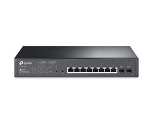 تي بي لينك TL-SG2210MP | Jetstream 10 Port Gigabit Smart Managed PoE switch | 8 منافذ PoE + @ 150W ، وفتحتان SFP | Omada SDN المتكاملة | استعادة PoE | IPv6 | التوجيه الثابت | حماية محدودة مدى الحياة