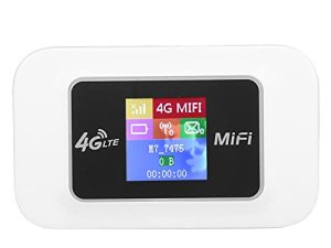جهاز راوتر إنترنت لاسلكي محمول 4G LTE ، سرعة 150 ميجابت في الثانية 4G LTE ، جهاز راوتر إنترنت لاسلكي غير مقفول مع فتحة بطاقة ذاكرة 32 جيجا ، بطارية قابلة لإعادة الشحن 2100 مللي أمبير ، للتخييم والتأجير أثناء السفر (D921)