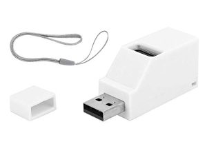 USB Hub ، 3 في 1 USB2.0 Splitter Hub ABS Mini Direct Plug-in Extender ملحقات الكمبيوتر ، مقسم USB مقاوم للاهتراء يدعم تطبيقات الأجهزة المختلفة (أبيض)
