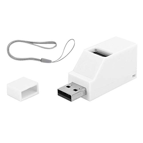 USB Hub ، 3 في 1 USB2.0 Splitter Hub ABS Mini Direct Plug-in Extender ملحقات الكمبيوتر ، مقسم USB مقاوم للاهتراء يدعم تطبيقات الأجهزة المختلفة (أبيض) USB Hub ، 3 في 1 USB2.0 Splitter Hub ABS Mini Direct Plug-in Extender ملحقات الكمبيوتر ، مقسم USB مقاوم للاهتراء يدعم تطبيقات الأجهزة المختلفة (أبيض)