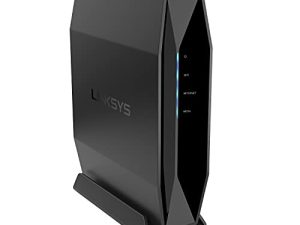 راوتر Linksys WiFi 6 ، ثنائي النطاق ، 2800 قدم مربع تغطية قدم ، أكثر من 30 جهازًا ، سرعات تصل إلى (AX5400) 5.4 جيجابت في الثانية ، تأتي مع محول USB لاسلكي - E9450W-AMZ