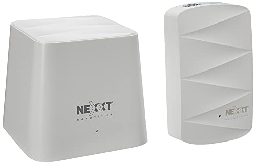 NEXXT Whole Home Mesh WI-FI Router Booster ، تغطية نظام Wi-Fi المنزلي حتى 3000+ Sq-Ft سلس عالي الأداء عبر الإنترنت اللاسلكي معزز WiFi ، Gigabit WiFi ، العمل مع Amazon Alexa (عبوتان) NEXXT Whole Home Mesh WI-FI Router Booster ، تغطية نظام Wi-Fi المنزلي حتى 3000+ Sq-Ft سلس عالي الأداء عبر الإنترنت اللاسلكي معزز WiFi ، Gigabit WiFi ، العمل مع Amazon Alexa (عبوتان)