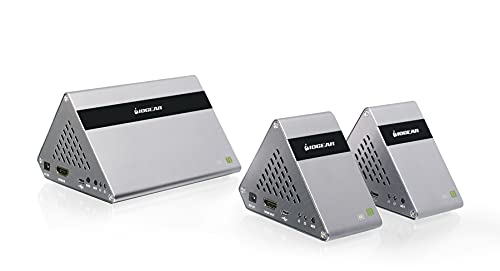 جهاز إرسال واستقبال HDMI لاسلكي من IOGEAR - تدفق فيديو 4K 1080P - صوت من الكمبيوتر المحمول - كمبيوتر شخصي - هاتف إلى جهازي فيديو - GW4K30GH60KIT جهاز إرسال واستقبال HDMI لاسلكي من IOGEAR - تدفق فيديو 4K 1080P - صوت من الكمبيوتر المحمول - كمبيوتر شخصي - هاتف إلى جهازي فيديو - GW4K30GH60KIT