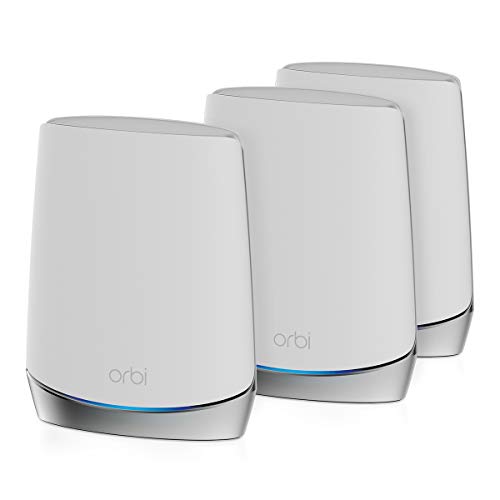 NETGEAR Orbi Whole Home Tri-Band Mesh WiFi 6 System (RBK753) - راوتر مع موسعين للأقمار الصناعية | تغطية تصل إلى 7500 قدم مربع وأكثر من 40 جهازًا | AX4200 (حتى 4.2 جيجابت في الثانية) NETGEAR Orbi Whole Home Tri-Band Mesh WiFi 6 System (RBK753) - راوتر مع موسعين للأقمار الصناعية | تغطية تصل إلى 7500 قدم مربع وأكثر من 40 جهازًا | AX4200 (حتى 4.2 جيجابت في الثانية)
