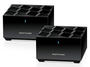 NETGEAR Nighthawk Advanced Whole Home Mesh WiFi 6 System (MK72) - موجه AX3000 مع موسع قمر صناعي واحد ، وتغطية تصل إلى 3000 قدم مربع و 35+ جهازًا