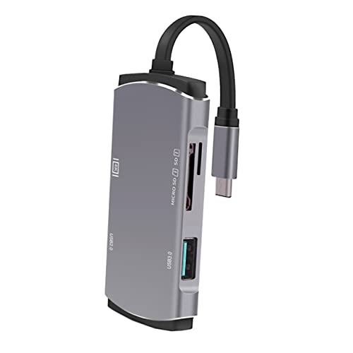 1 قطعة من SOLUSTRE لجهاز USB Card Type-c Notebook Sd USB- منفذ قارئ نوع المحول- محور الكمبيوتر متعدد الوظائف لنقل البيانات ومحركات أقراص الفيديو فلاش رمادي محول الفاصل USB-c 1 قطعة من SOLUSTRE لجهاز USB Card Type-c Notebook Sd USB- منفذ قارئ نوع المحول- محور الكمبيوتر متعدد الوظائف لنقل البيانات ومحركات أقراص الفيديو فلاش رمادي محول الفاصل USB-c